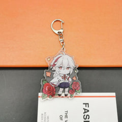 Anime Game Pretty Suit Character Key Chain Acrylic Pendant