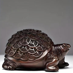 Ebony Wood Carved Money Turtle Cartoon Gift For Kids