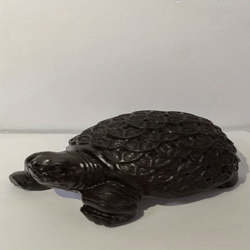 Ebony Wood Carved Money Turtle Cartoon Gift For Kids