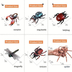 1pc Soft Rubber Toy Spider Scorpion for Kids