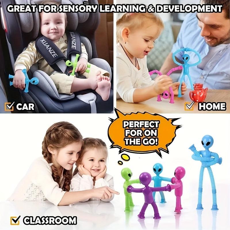 Aliens Tubes Sensory Pop Gadget for Creative Play