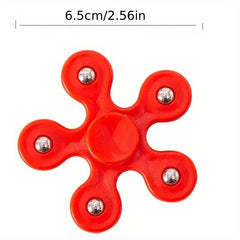 4 Pcs Five-leaf Finger Tops Steel Ball Spiral Decompression Toys