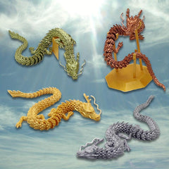 3D Printed God Dragon Car Ornaments for Home Decor