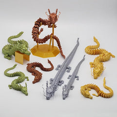 3D Printed God Dragon Car Ornaments for Home Decor