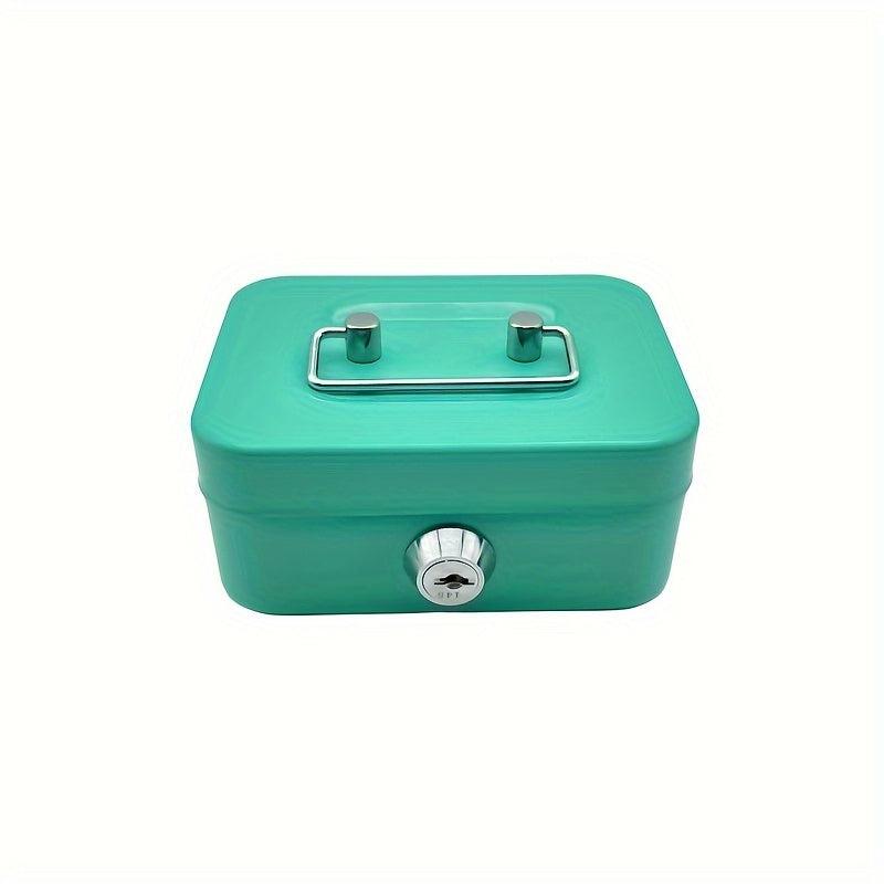 Mini Cash Box With Coin Slot Lock Box With Key - Small Safe For Kids