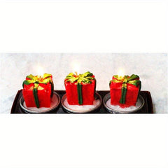 Christmas Candle Painted Decoration Christmas Gift