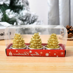 Christmas Candle Painted Decoration Christmas Gift