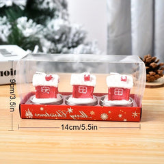 Christmas Candle Painted Decoration Christmas Gift