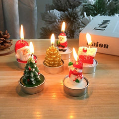 Christmas Candle Painted Decoration Christmas Gift