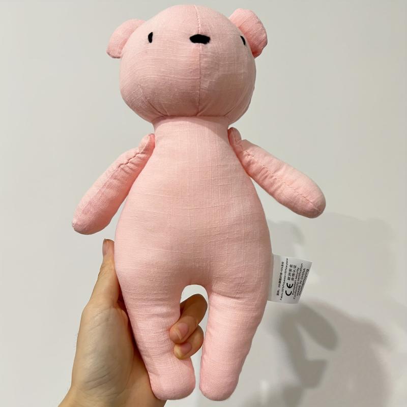 Plaid Bear Comfort Doll Baby Toy Cloth Can Bite Doll Photo Doll Children's Gift