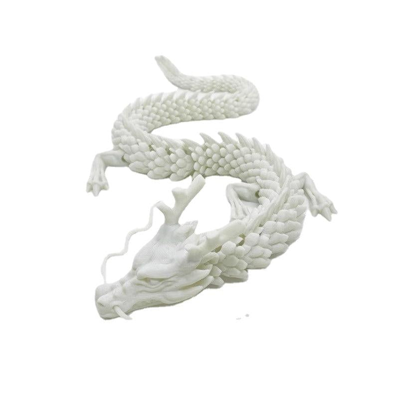 Luminous Dragon 3D Printing Ornaments Glowing Toy Fish Tank Office Dragon Model
