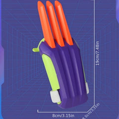 3D Carrot Claws Plastic Claw Weapon Model Props Halloween Carrot Toy