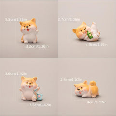 Cartoon Animal Desktop Decoration Micro Landscape Water Feature