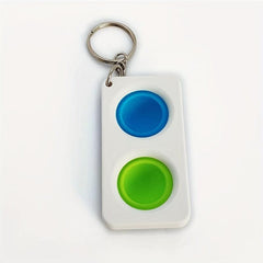 Finger Bubble Music Silicone Decompression Toy Keychain Pendant