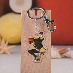 Anime Figure Keychain 5cm Skateboard Keyring Toy for Friends