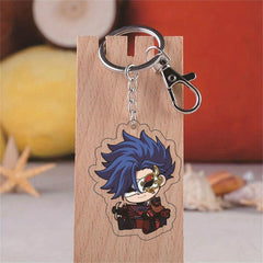 Anime Figure Keychain 5cm Skateboard Keyring Toy for Friends
