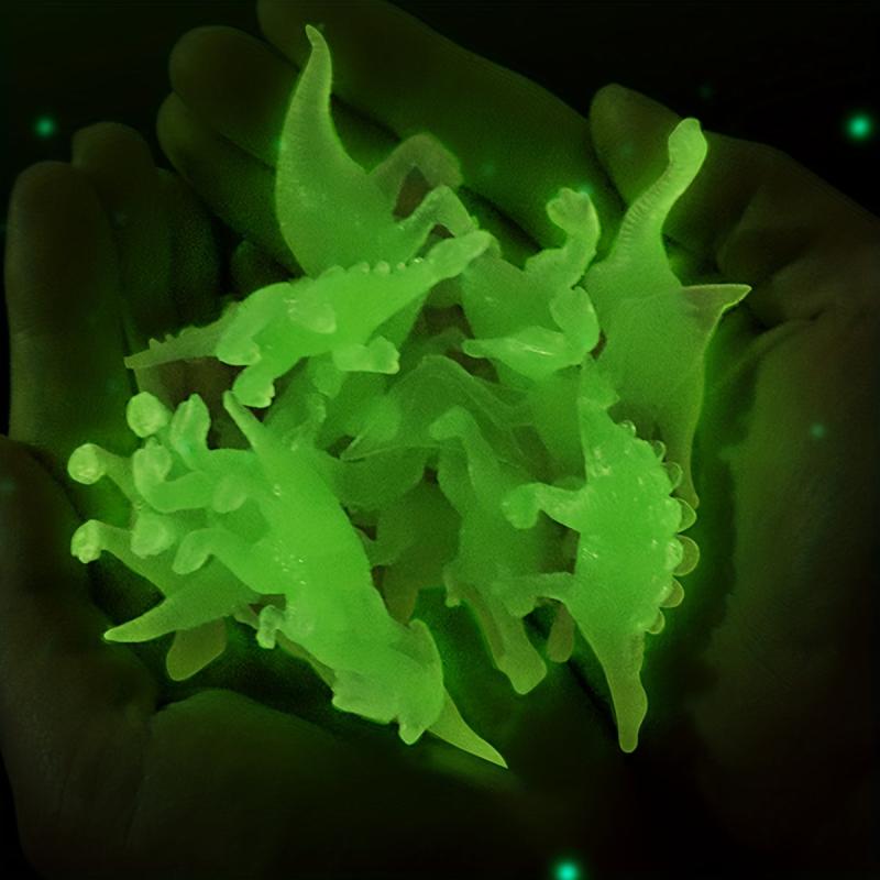 12pcs Mini Dinosaur Nightlight Soft Adhesive Non-Repetitive Types