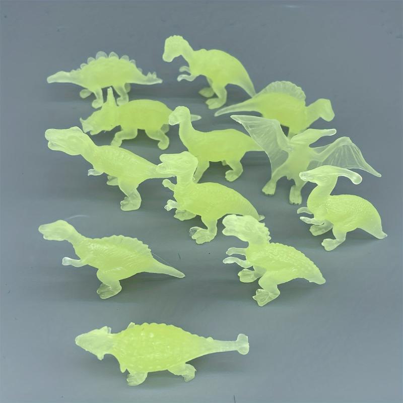 12pcs Mini Dinosaur Nightlight Soft Adhesive Non-Repetitive Types