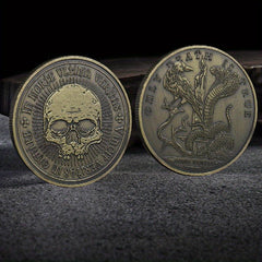 Vintage Mysterious Skull Coins Collection