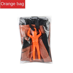 4pcs Hand Throwing Parachute Flying Toys Kids Outdoor Games