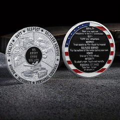 US Military Challenge Coin ARMY CORE VALUES NAVY MARINES For Collections