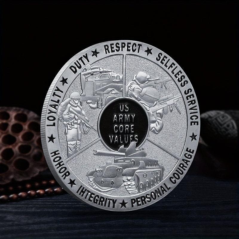 US Military Challenge Coin ARMY CORE VALUES NAVY MARINES For Collections