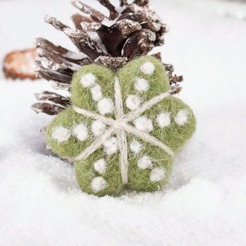 Christmas Snowflake Felt Pendant Holiday Hanging Decor