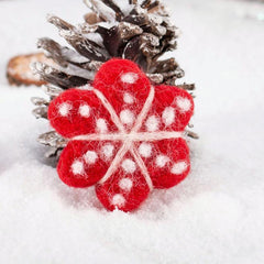Christmas Snowflake Felt Pendant Holiday Hanging Decor