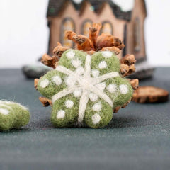 Christmas Snowflake Felt Pendant Holiday Hanging Decor