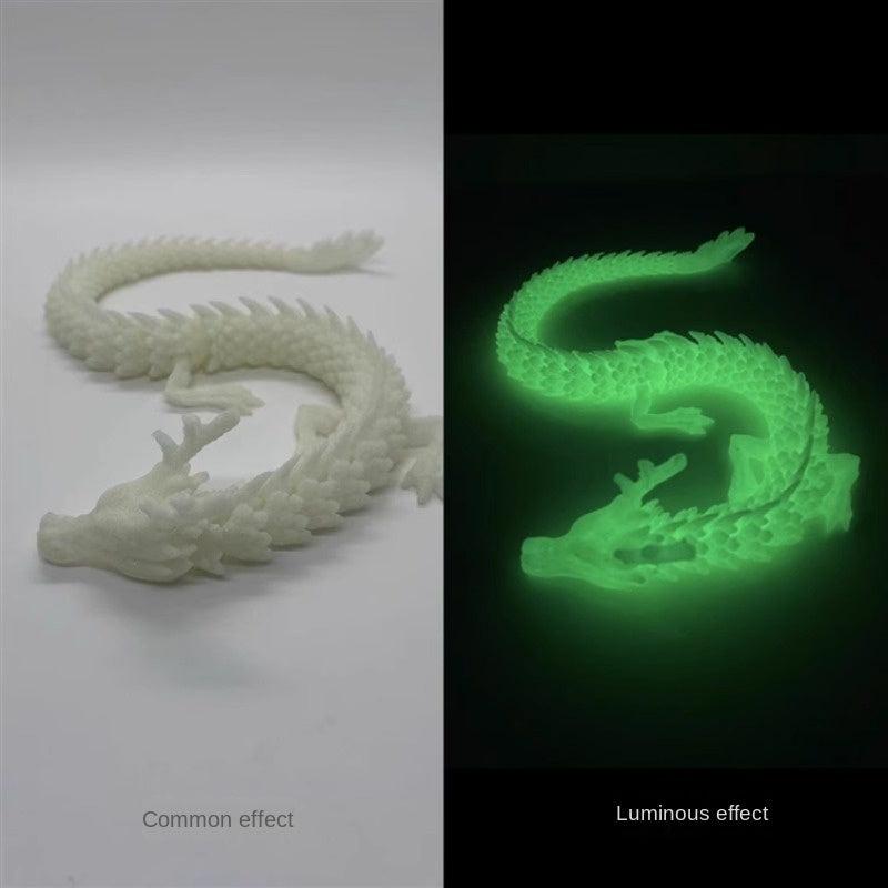 Luminous Dragon 3D Printing Desk Ornaments Glowing Creative Toy