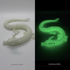 Luminous Dragon 3D Printing Desk Ornaments Glowing Creative Toy