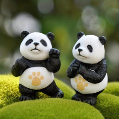 Mini Panda Animal Doll for Bonsai Decoration
