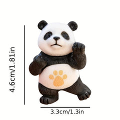 Mini Panda Animal Doll for Bonsai Decoration