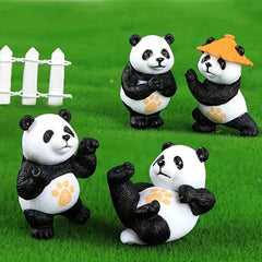 Mini Panda Animal Doll for Bonsai Decoration