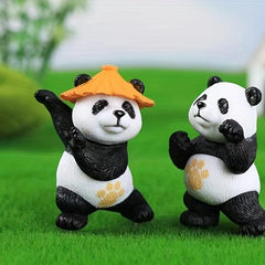 Mini Panda Animal Doll for Bonsai Decoration