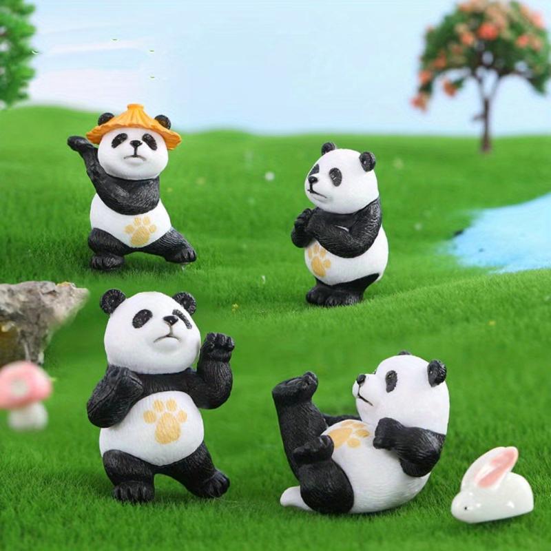 Mini Panda Animal Doll for Bonsai Decoration