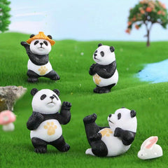 Mini Panda Animal Doll for Bonsai Decoration
