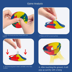 Camouflage Bounce Bowl Decompressing Strong Bounce Ball for Adults