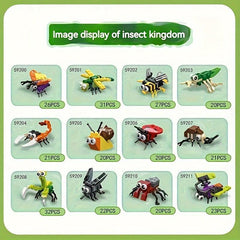 12pcs Insect Small Animal Party Building Blocks Educational Toy