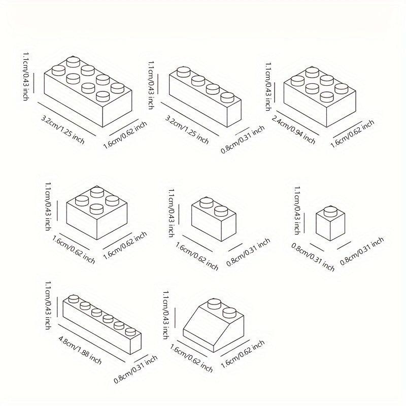 1000pcs Building Blocks Set Educational Fun DIY Assembly Toys
