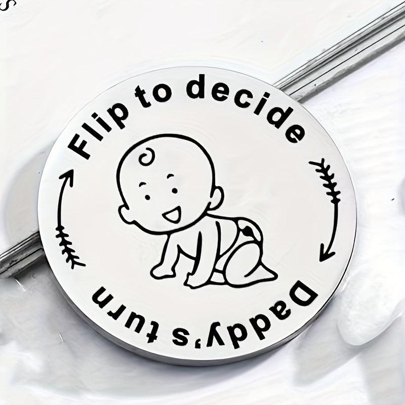Double Sided Parenting Decision Coins for Newborns