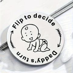 Double Sided Parenting Decision Coins for Newborns