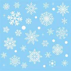 114 Snowflake Window Stickers Christmas Decor Winter Door Background