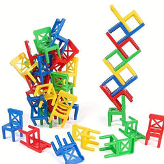 Mini Chair Balance Blocks Toys for Family Game