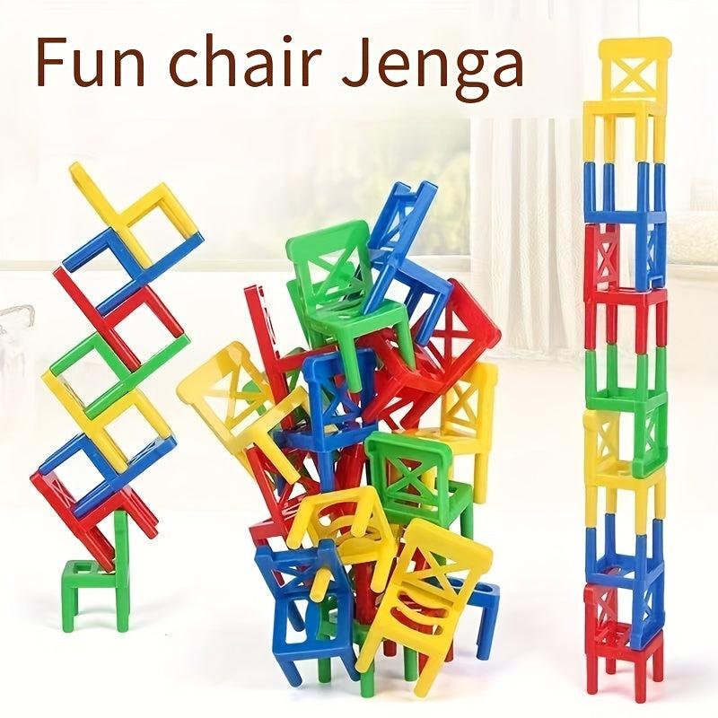 Mini Chair Balance Blocks Toys for Family Game