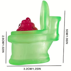 4pcs Funny Toilet Poop Toys Squeeze Colored Pranks Jokes Random Funny