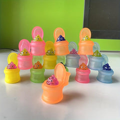 4pcs Funny Toilet Poop Toys Squeeze Colored Pranks Jokes Random Funny
