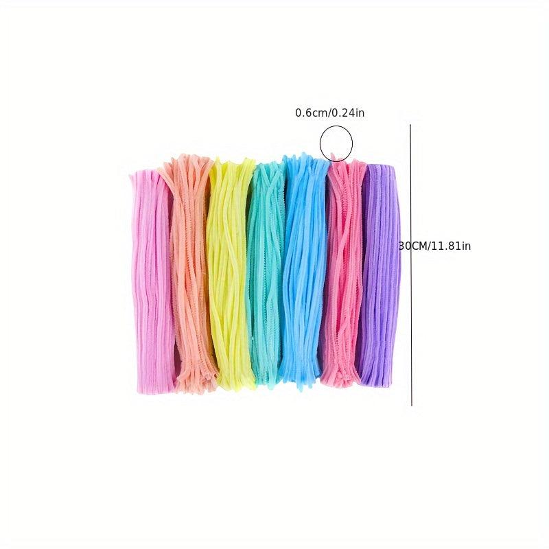 100pcs Random Macaron Twist Stick DIY Material Pack