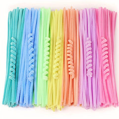 100pcs Random Macaron Twist Stick DIY Material Pack