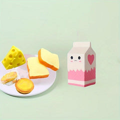 4pcs Squishy Food Stress Relief Squeeze Toys
